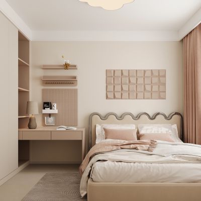 现代女孩房卧室