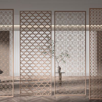 镂空屏风金属