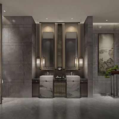 新中式公共卫生间