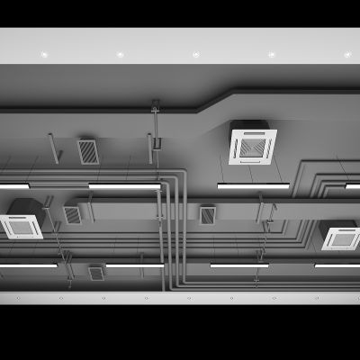 工业风通风管吊顶