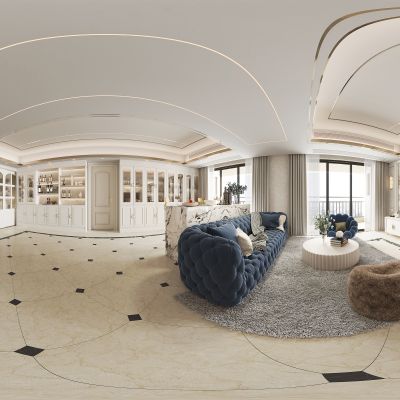 简欧客餐厅全景