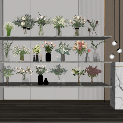 现代花瓶花卉组合