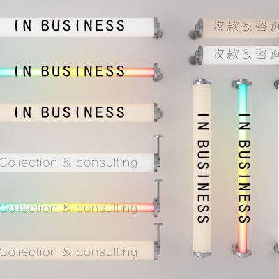 现代圆柱形亚克力灯箱