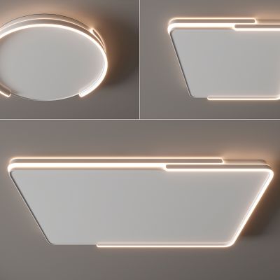 现代吸顶灯 圆形吸顶灯 方形吸顶灯 卧室 客厅 儿童房 简约吸顶灯