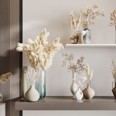 现代花瓶花艺组合 花瓶植物 花瓶花卉