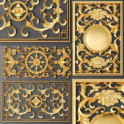 墙体门窗结构,雕花石膏