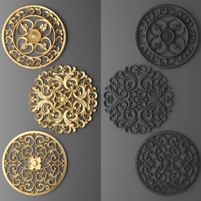 墙体门窗结构,雕花石膏