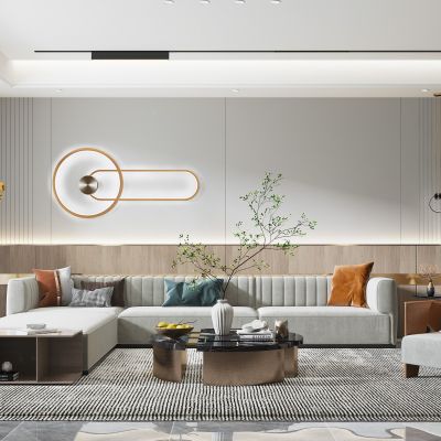 现代家居客厅沙发组合