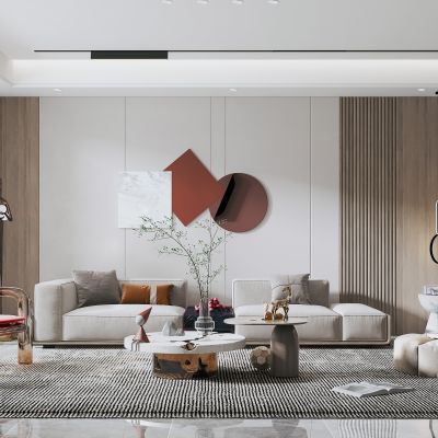 现代家居客厅沙发组合