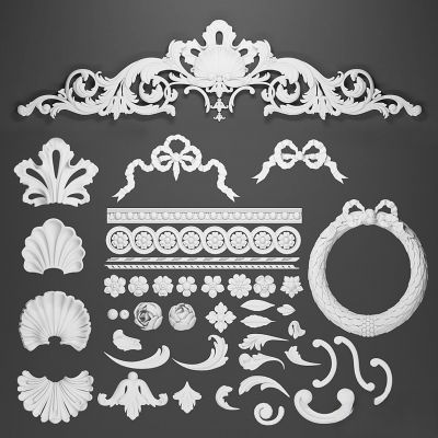 墙体门窗结构,雕花石膏