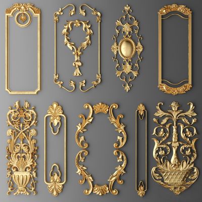 墙体门窗结构,雕花石膏