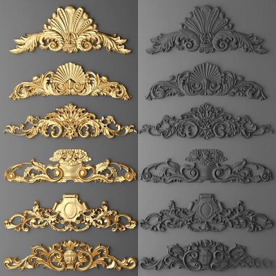 墙体门窗结构,雕花石膏