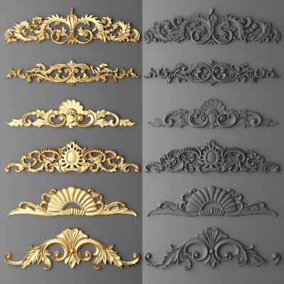 墙体门窗结构,雕花石膏