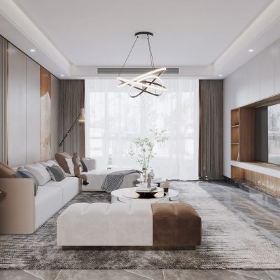 现代家居客餐厅