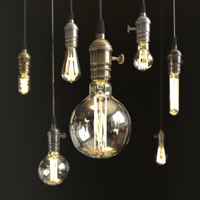 灯具,装饰灯,灯泡带灯丝