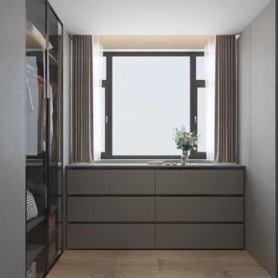 现代简约衣帽间