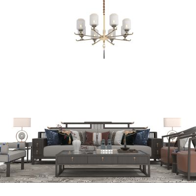 新中式沙发组件