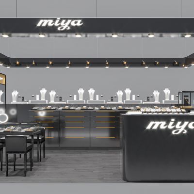 现代珠宝展示柜