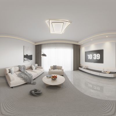 现代简约客餐厅全景