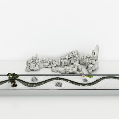 室内外造景，园艺景观小品，景观石头，石景山，流水景池，假山，景观池，水渠