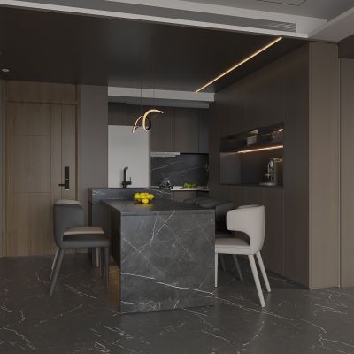 现代简约客餐厅