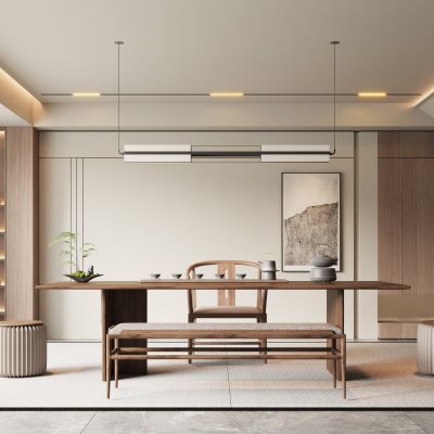 新中式茶室书房