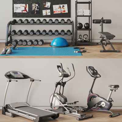 健身器材 跑步机 哑铃