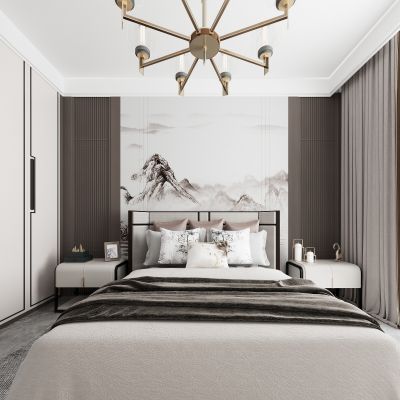 新中式卧室