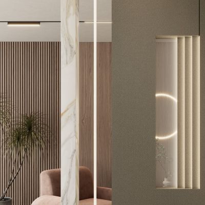 意式简约奶油风斯卡帕叠级玄关