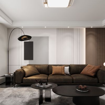 现代客厅沙发背景墙