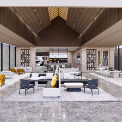 现代酒店大堂 民宿大堂