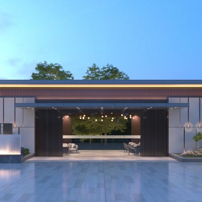 现代门头3D模型