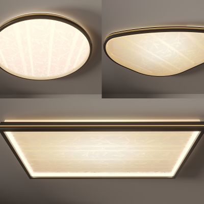 客厅吸顶灯， 简易卧室灯， 现代简约灯 ，新款主灯， 高档轻奢 ，过道灯，书房灯，极简风网红灯，全屋灯具组合3d模型