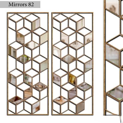 墙体门窗结构,隔断屏风3D模型