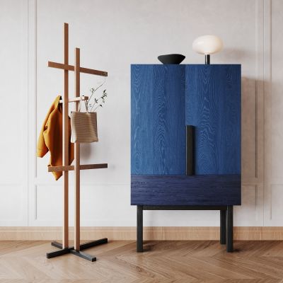 侘寂，高柜，玄关，玄关柜，衣架，原木