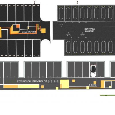 停车场 生态停车场 户外停车场 文创停车场