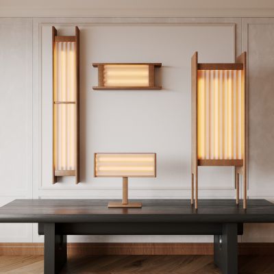 侘寂，壁灯，落地灯，台灯，灯具组合