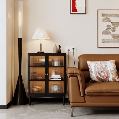 边柜，台灯沙发组合