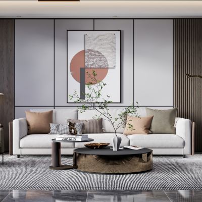 现代侘寂风格客厅