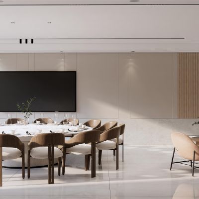 现代餐厅大包间 包厢