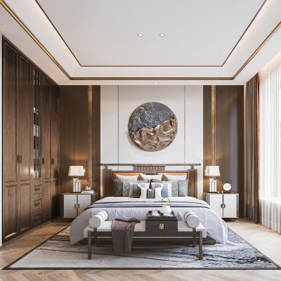 新中式卧室