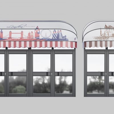 现代雨棚 遮阳棚