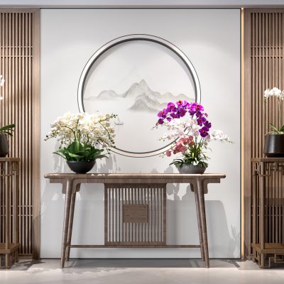 新中式端景条案