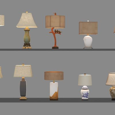 新中式台灯组合