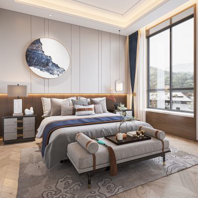 新中式卧室