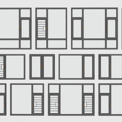 现代窗户，断桥铝窗户安全网，塑钢窗户，平开窗户防护栏，窗户组合，落地窗户