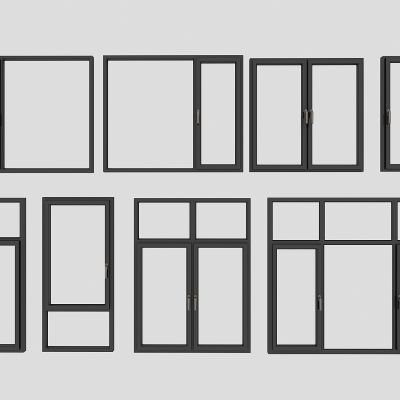 现代窗户，断桥铝窗户，塑钢窗户，平开窗户，窗户组合
