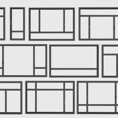 现代窗户，断桥铝窗户，塑钢窗户，平开窗户，窗户组合，落地窗户