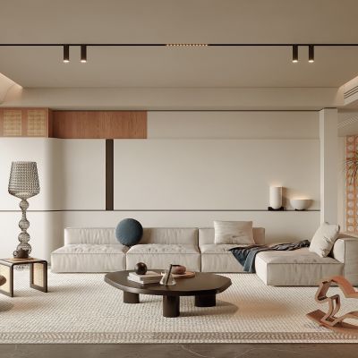 现代中古风客厅