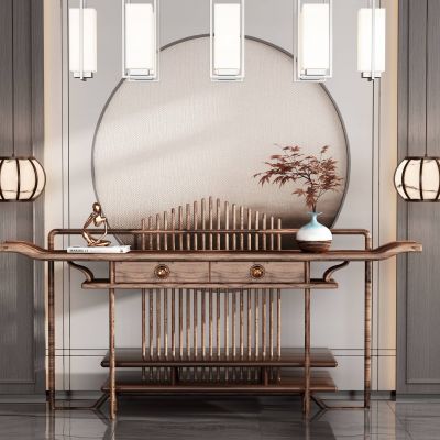 新中式端景条案